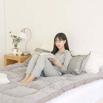 기절 두꺼운 자가발열 퀵슬립 패밀리침대 4계절 (S SS Q K) 토퍼