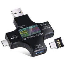 건전지테스터기 컬러 pd usb 테스터 dc 디지털 멀티 미터 전압계 전류 전압 유형-c 미터 앰프 전류계 감지기 전원 은행 충전기 테스터, 업데이트