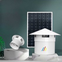 덕트 팬 배기 태양열 12V 지붕 태양광 판낼 환풍기, 12V-160 튜브 루프 팬+20W 보드+7A