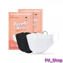 ForU581 퓨어핏 황사마스크 대형 100매 마스크 방수마스크 일반마스크 비말마스크, KF94 퓨어핏 대형 블랙 100매  25매입x4, 상세페이지 참조