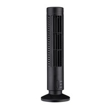 USB 선풍기 타워 선풍기 USB 타워 스탠드 에어컨 타워 선풍기 USB 미니 무엽선풍기, 블랙