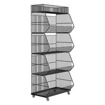 과자매대 트레이 수납대 펜트리 스낵바 마트앵글선반, 상세이페이지 참고, 화이트 5단 상단바구니 5840138cm