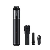 핸디 청소기 무선 미니 소형 형 원룸 핸드 무소음 차량용 사무실 Baseus 3Car 진공 헬드 USB 충전식 15000Pa 135W 고출력 진공 QC3.0 홈 충전, 02 Black
