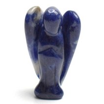 천사상 동상 조각품 천연 차크라 석영 자수정 호랑이 눈 돌 조각 크리스탈 레이키 -130, Sodalite