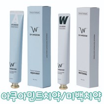 닥터스위즈덤 치약 2개 치아 미백치약 잇몸에 좋은 치약 100g 식약처허가 의약외품, A 아쿠아민트치약 1개+W 미백치약 1개
