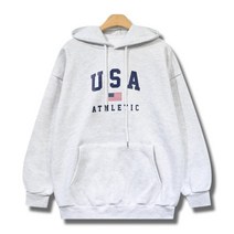 꼰스 이중지합포 어센틱 USA 오버핏 기모 후드티