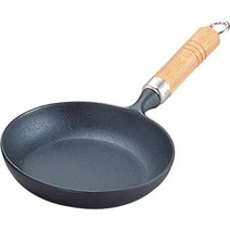 일본직발송 4. 암주(Iwachu) 바위 전주 Iwachu 오믈렛 팬 18cm (나무 손잡이 포함) 검정 굽기 포함 IH 남, 18, 단품_One Color, One Color, 18, 단품