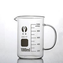 손잡이가 달린 높은 붕규산염 유리 비커 실험실 장비 체중계 메스 컵, 05 250mL
