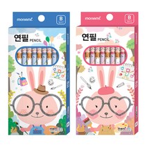 [문구조아] 모나미 모니주 10본입 연필 B 학용품 문구용품 남아용, 7개