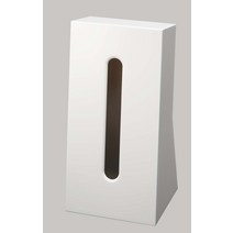 야마자키 실업 티슈 케이스 화이트 약 W13×D11×H25.5cm 스마트 7984