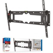Barkan TV 벽 마운트 81.3 228.6cm32 90인치 틸트 플랫/커브 스크린 브래킷 최대 59.9kg120파운드까지 지탱 자동 잠금 특허 매우 낮은 프로필 LED OLE, 32-90 TV