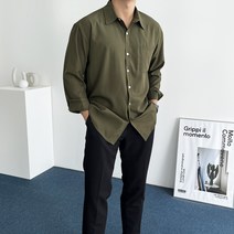 데일트 올데이 남자 빅사이즈 오버핏 링클프리 스판 셔츠 남방