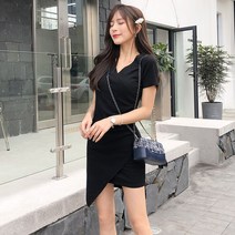 새로운 슬림 슬림 짧은 드레스