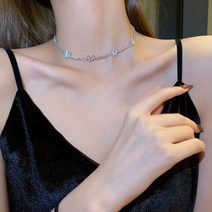 K-zone 여성 패션 쇄골 체인 낭만 큐빅나비 목걸이