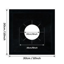 화목난로홀잭 커버 텐트홀잭 쉘터 방염 야외 굴뚝, 라지 블랙 굴뚝 방화포