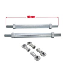 전기 팩 부품 DIY 호환 변환 49cc 전기 미니 키즈용 8mm 스티어링 타이로드 키트 볼 조인트 카트 버기 쿼드, 01 90mm, 한개옵션1