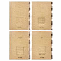 옥스포드 크라프트 좌철 스프링 절취 노트, A5 좌철 줄