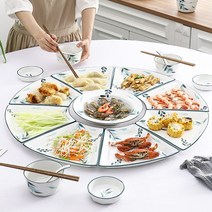 월남쌈 9구 구절판 구절판찬합 손님상차림 쓰임그릇 집들이음식 홈파티 부모님생일상차림, 1번