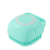 샤워 젤 디스펜서 기능을 가진 실리콘 바디 브러시 샤워 세정기 남성용 소프트 목욕 마사지 각질 제거 청소, 녹색