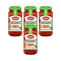 레고스 토마토 베지 파스타 소스 500g Leggos Tomato Veggies Pasta Sauce, 4팩, 4개