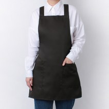 라미아스텔라 생활 방수 H형 카페 바리스타 앞치마 S, 차콜