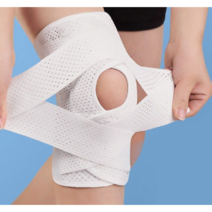 레저 스포츠 무릎 엑스밴드 무릎보호대, 화이트