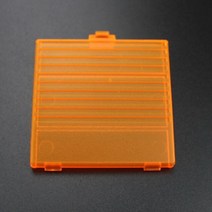 1pc 10 색 최고의 가격 gameboy classic gb dmg gbo 배터리 커버 케이스 홀더 게임 보이 백 배터리 뚜껑 도어 쉘, e 클리어 오렌지