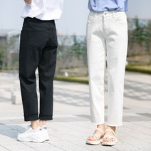 동대문스타일 워싱면 스판 커팅 와이드팬츠 남여공용 S~XXL 통바지 면바지 FT1031