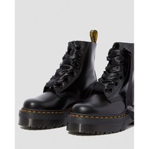 Dr. Martens MOLLY WOMEN'S LEATHER PLATFORM BOOTS