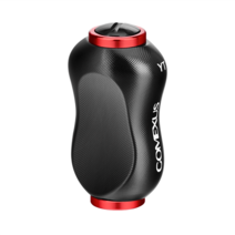 고멕서스 S22 핑거프린트 알루미늄 핸들 노브 22mm, 시마노다이와공통, 22mm[S22], 블랙/레드[BKRD]