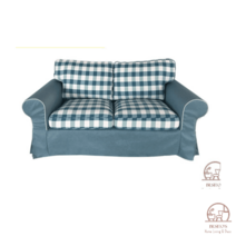 이케아 EKTORP 엑토르프 2인용 패브릭 거실 소파 커버 리폼 덮개 맞춤커버링, 진회색굵은대나무마디9특가