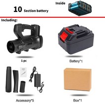 충전 송풍기 계양 송풍기 세차 3 in 1 2000w 6 기어 무선 전기 공기 잎 15000mah 집진기 스위퍼 정원 도구 makita 18v 배터리, 배터리 1개, 우리를