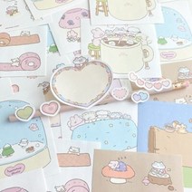 [하트쉽] 포근한 하루 모조지 스티커 세트