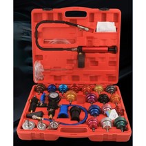 부동액 교환기 냉각수 진공 빼기 주입기 세트 압력 변환기 누출 감지 테스터 세트 자동차, 별도의 수동 공기 펌프(플라스틱 버전)