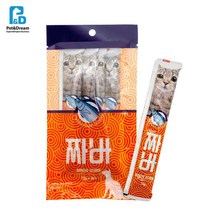 국내산 섬유질 풍부한 짜먹는 애묘 간식 3개 페르시안 나비 고양이과자 샴