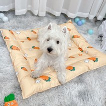 강아지 매트 개집 여름 멋진 둥지 고양이 개 얼음 애완 동물 용품 테디 침대, 01 귀여운 당근 둥지 [사각형 스, 03 L [6891캐티 50마리 이