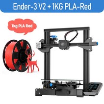 3D 프린터 CREALITY 3D Ender 업그레이드 V2 S1 Pro/ Plus 프린터 전문 FDM 인쇄 재개, 13 Ender 3 V2 ad Red
