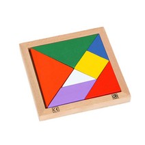 칠교놀이 칠교 원목 대형 (약 17x17cm), 단품