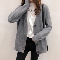 프리티 글라라 니트가디건 여성 간절기 데일리 뜨개 카디건 g-106 (7397809)