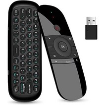미니 키보드 에어 마우스 일체형 키보드 마우스 콤보 2.4G 와이레스 키보드 IR 학습 리모컨 6축 관성 센서 USB 리시버 첨부 HTPC/스마트 TV/Android TV BOX/