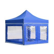천막 야외천막 그늘막 지퍼 1면 바람막이 캐노피 DZB 투명 행사용천막 벽면만 2M, DZ투명지퍼2M 블루