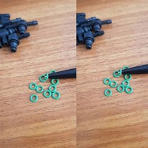 erikc 10 개가방 레일 인젝터 리턴 오일 역류 파이프 커넥터 denso bosch 110 시리즈 연료 인젝터 용 플라스틱 t l, 10 PC O 링