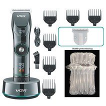 이발기 바리깡 클리퍼 남성용 전문 헤어 무선 충전식 커팅 전기 트리머, 2.No Box Add 1 Blade