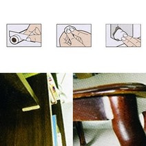 CAILOOM 나무 목재 창틀 문틀 가구 계단 크랙 균열 보수고체 막대 매꾸미 소, 기본