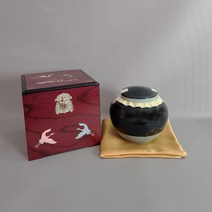국내산 선물용 항아리 도자기꿀 고가구 흑상감 2.4kg, 1