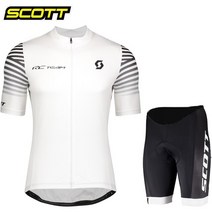 SCOTT 반팔 사이클링 세트 자전거 의류 키트 Mtb 착용 철인 3 종 경기 2023, [02] Asian size - S, [06] Pic color