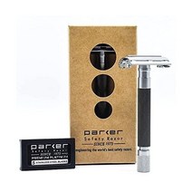 파커 클래식 면도기 74R Butterfly Open 더블엣지 Razor 5블레이드, Graphite Gray