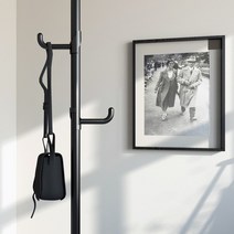 리우리빙 행거 다용도걸이 38mm 블랙/실버, 리우리빙 다용도걸이 실버캡 38mm