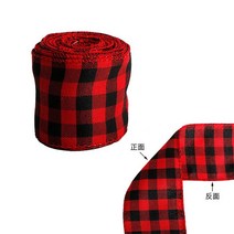 선물상자 리본 포장박스 인쇄 삼베 트리 화환 격자 활 와이어 가장자리, 25.24 Grid width 1cm - width 6