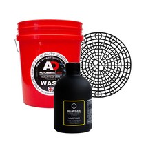 AD워시버킷(빨)+263그릿가드+마일드플러스카샴푸 세차용품 3종세트